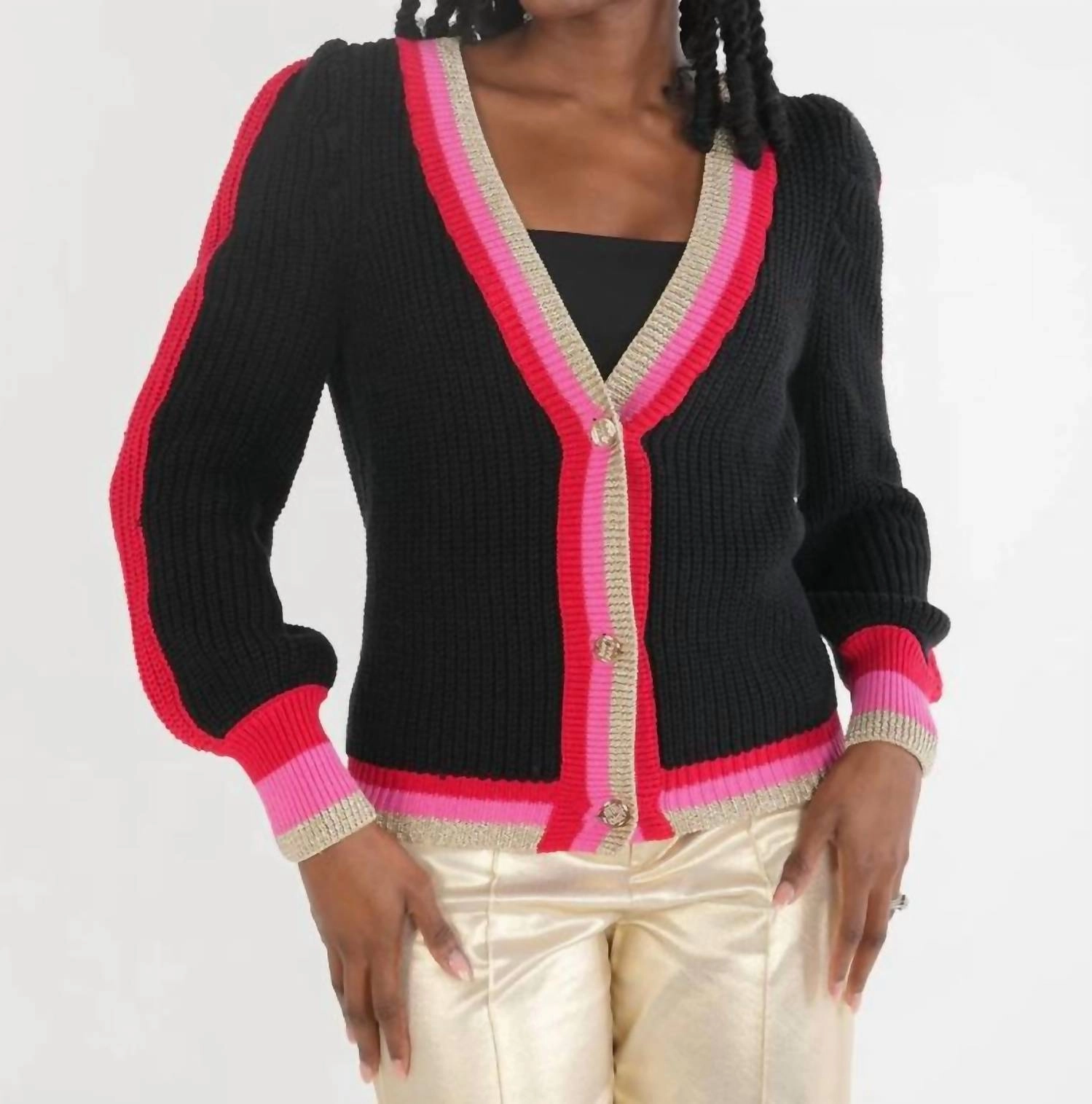 Clara Cardigan In Fairy Lights Friction Resistant Edging