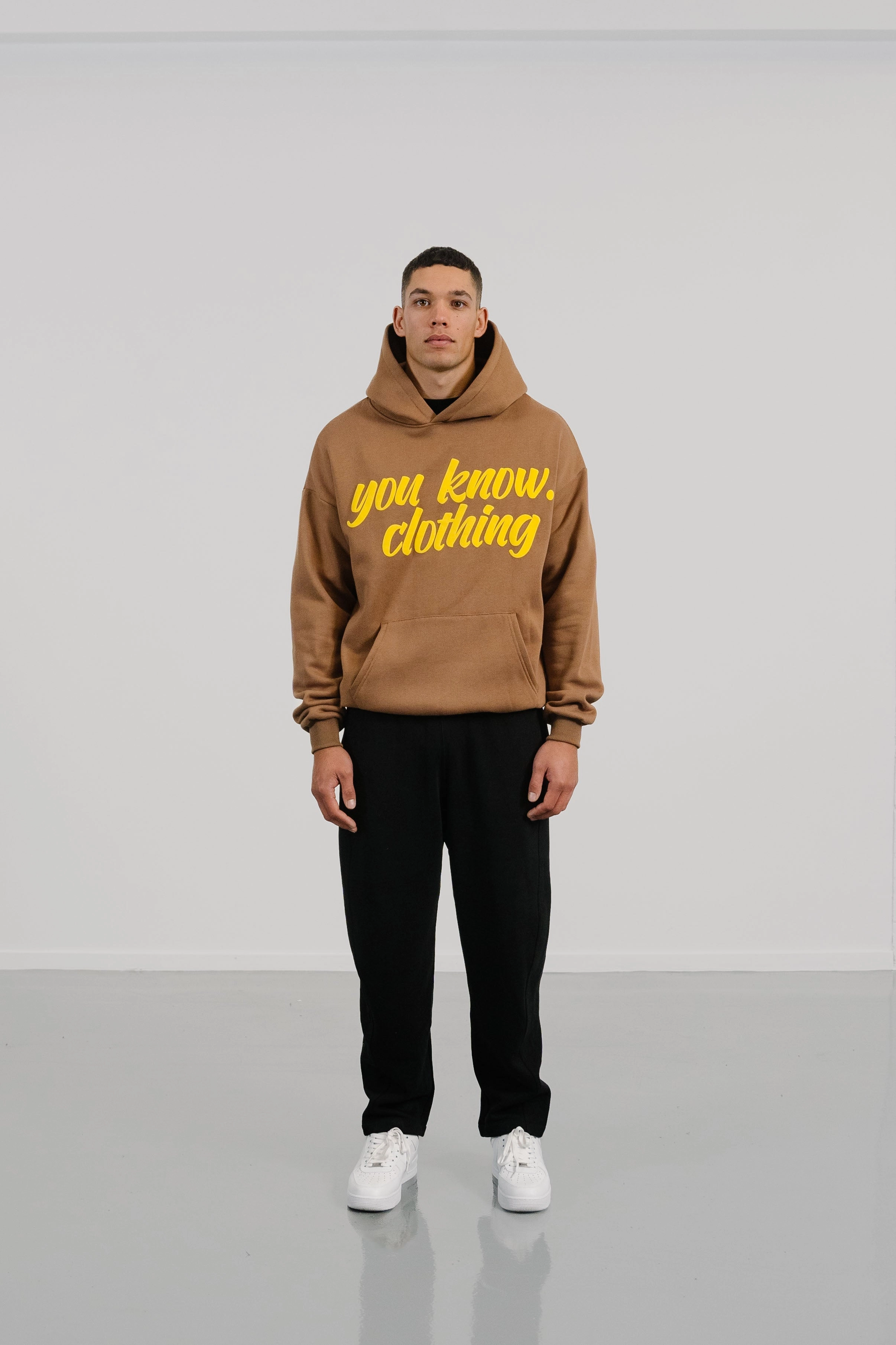 Sunsetszn Hoodie 1.0 | Cafe Latte Zippered Pockets
