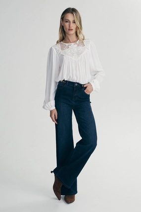 Modern Textured Student Outfit Earthy Jeans with side tabs