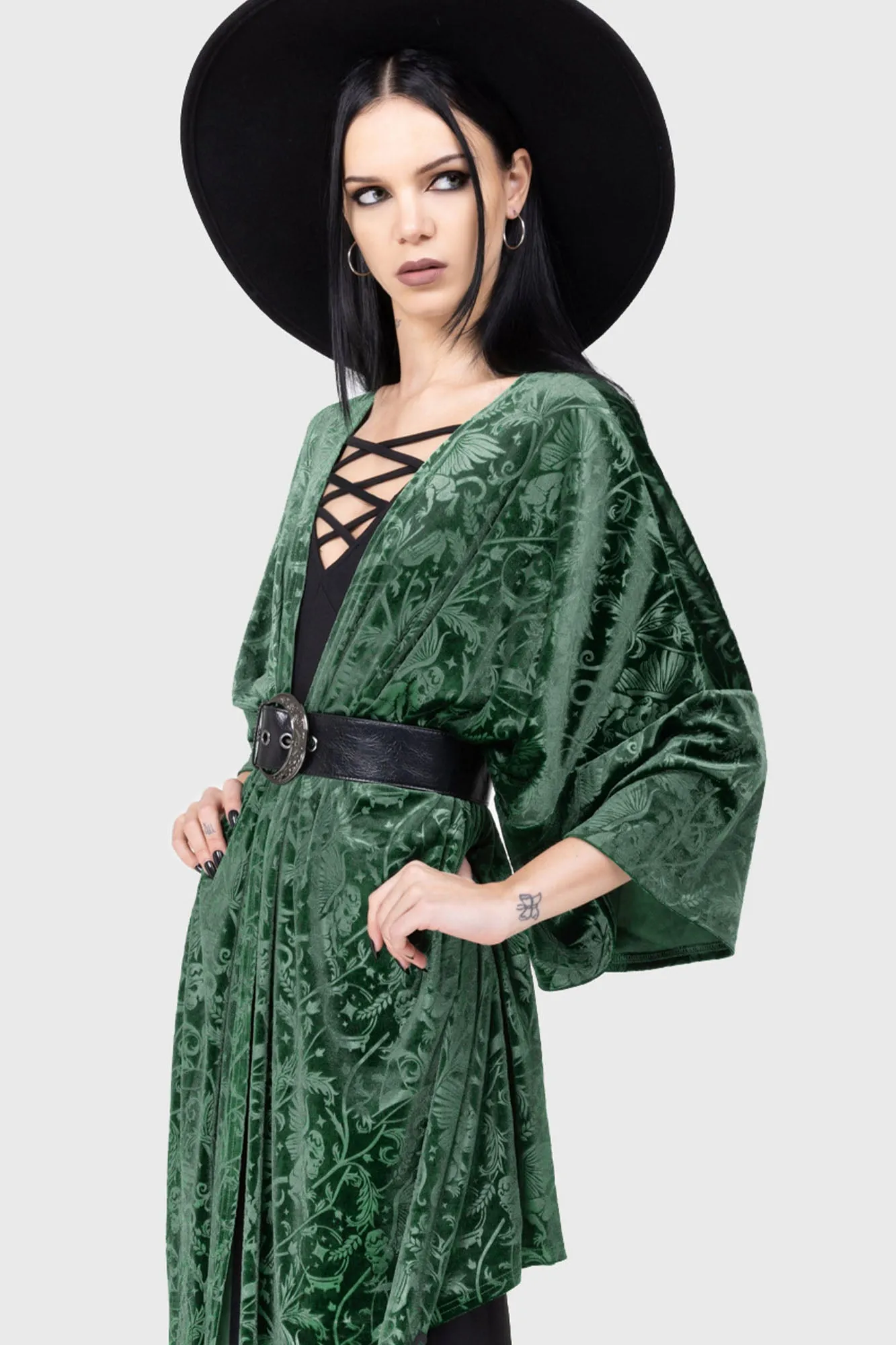 Emerald Envy Shawl AdjustableDrawcordHem