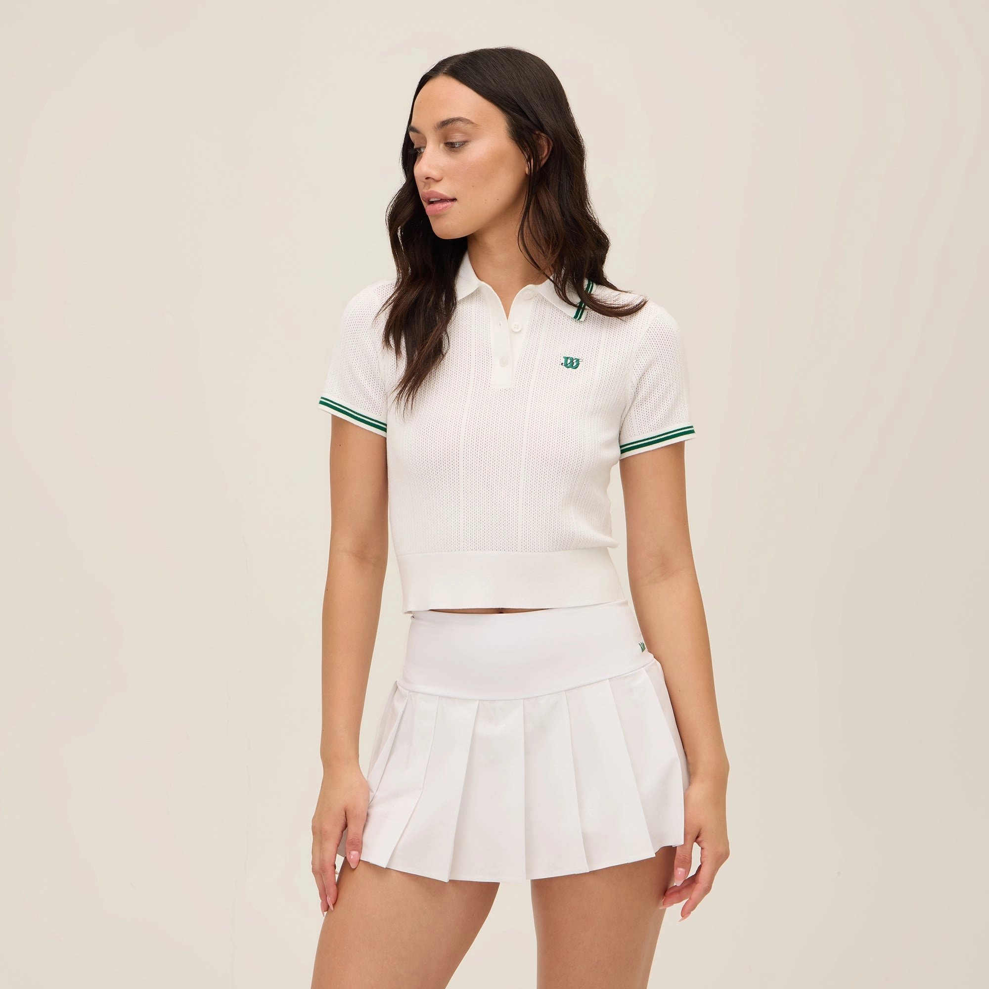 Lined interior Kith Women for Wilson Eastside Tennis Skirt Light - White