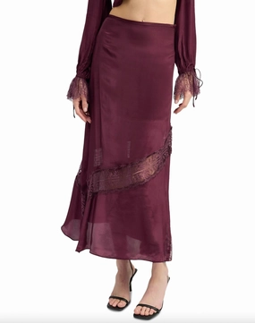 Cover Slip Skirt In Bordeaux Outfit Lookbook Ultra Comfort