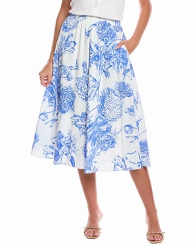 Street Look Light Mood T Tahari Print Maxi Skirt