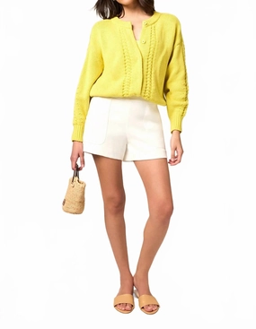 Moisture Management System Mia Short In White