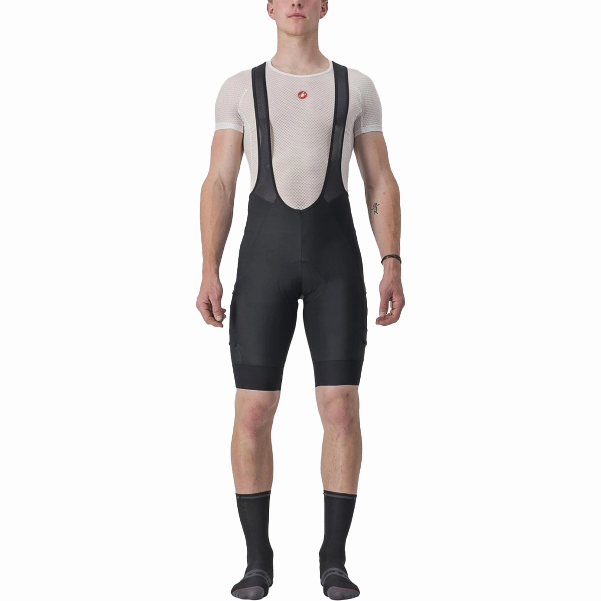 Light Wear Fit Casual Design Men's Unlimited Cargo Bibshort