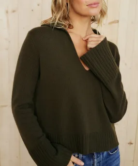 Effortless Look Double Layered Design Cashmere Frances Polo