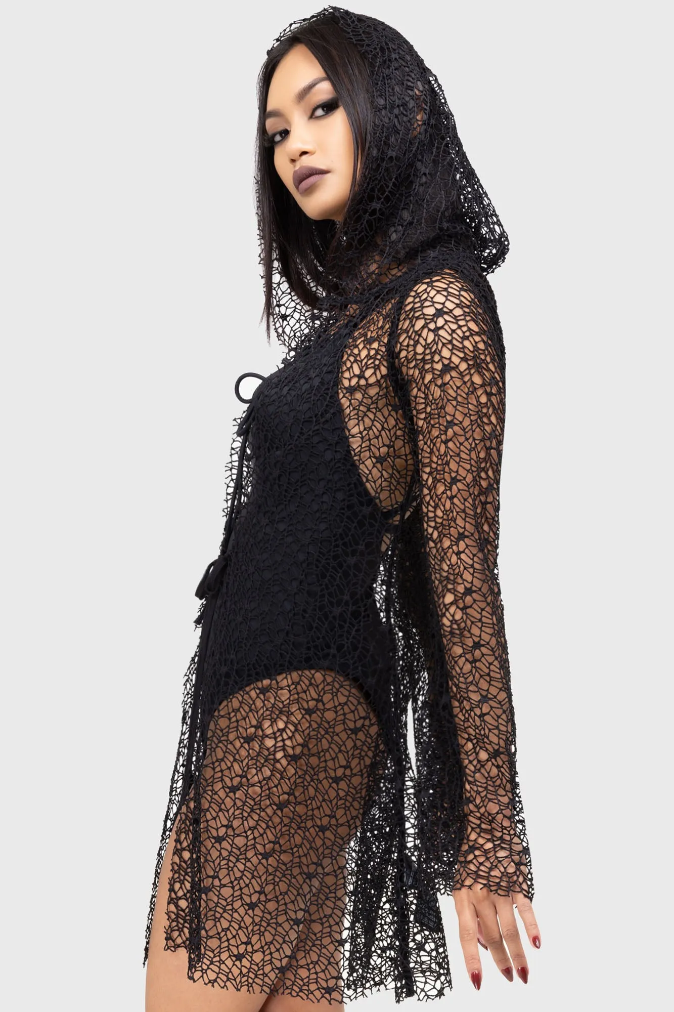 Cobweb Cove Cloak Mesh Venting