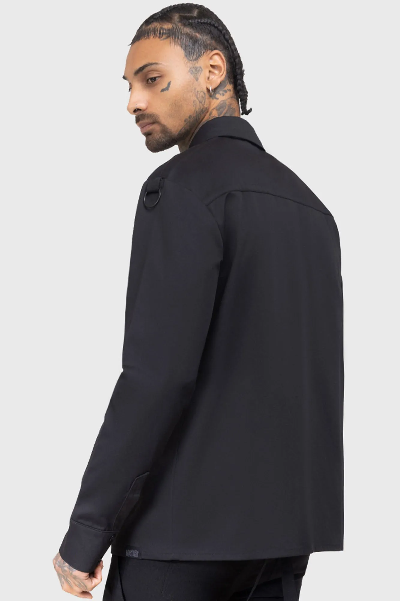 Crescent Dread Shacket ElasticWaistband Minimal Travel Look
