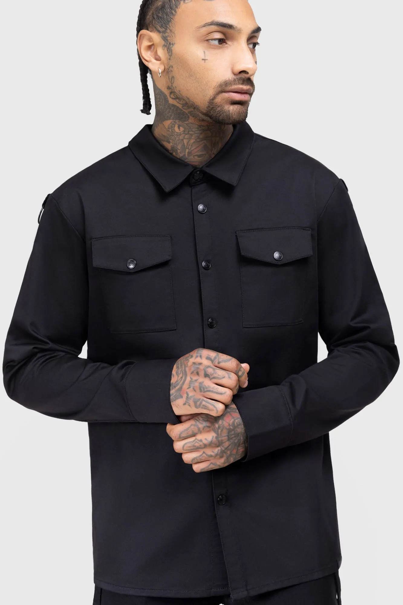 Breathable fabric tech Sporty Touch Crescent Dread Shacket
