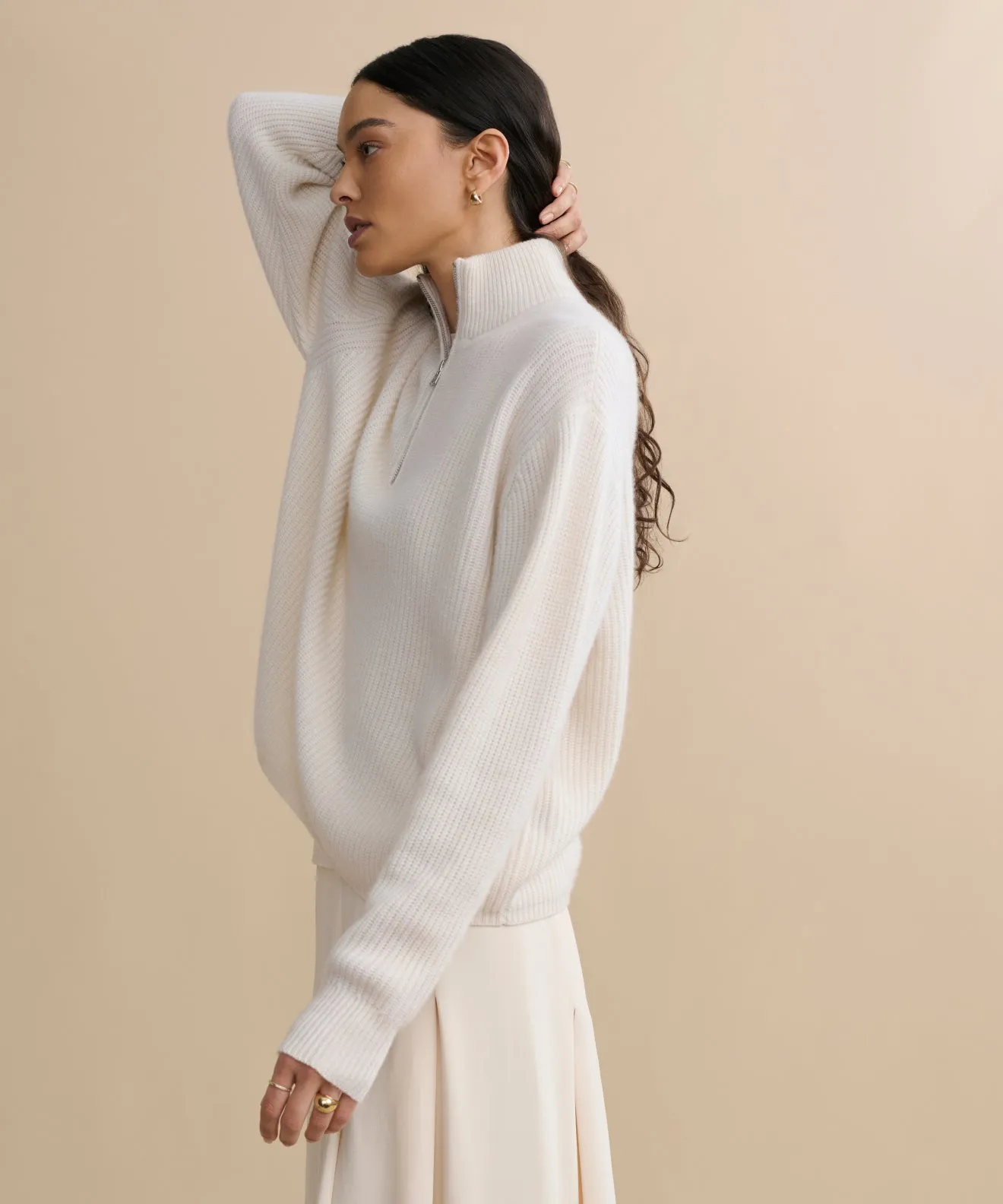 Winter Days Cashmere Half Zip