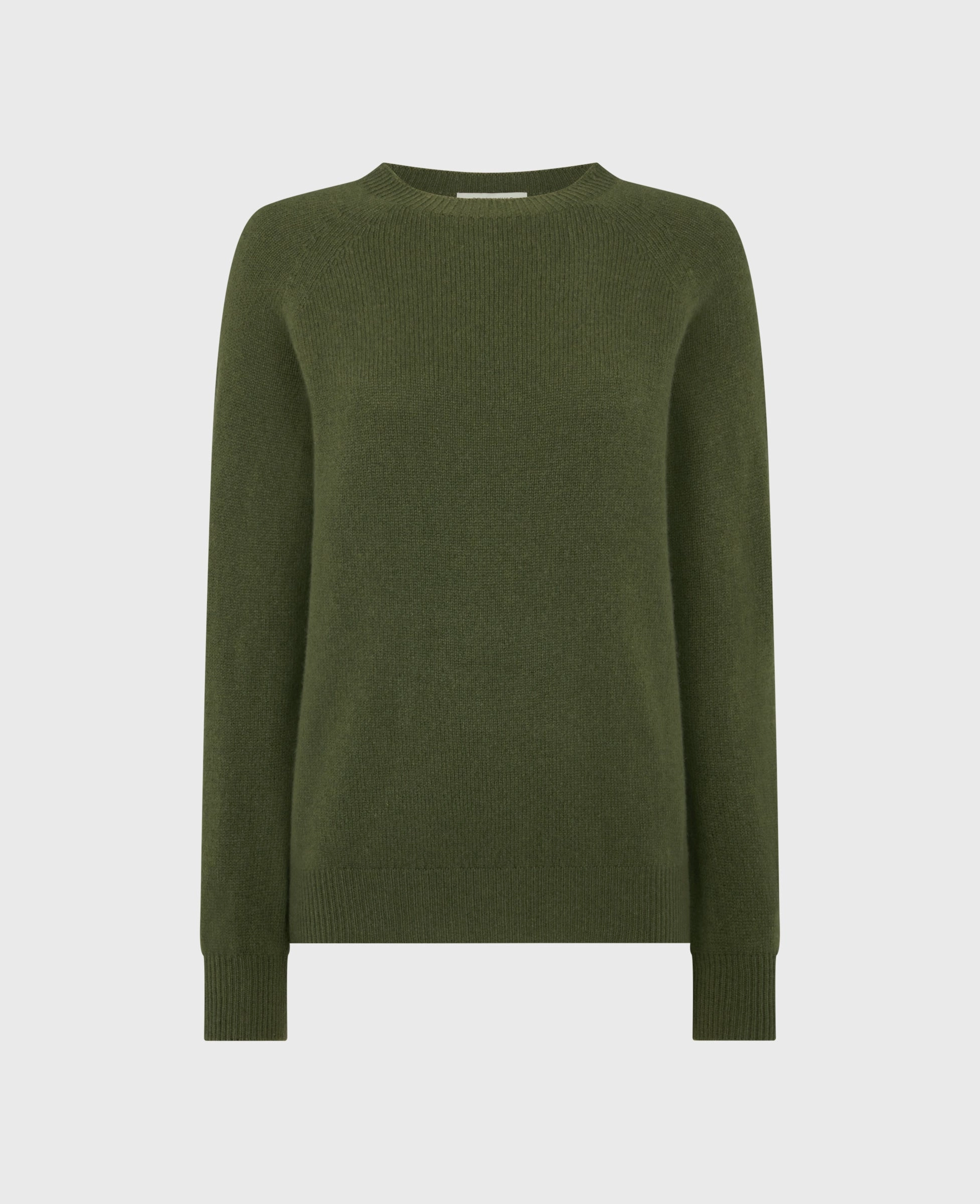 Breathable mesh Crew Neck Cashmere and Wool Blend Jumper