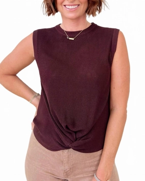 Chilly Season Wear Lauren Sweater Top In Brown