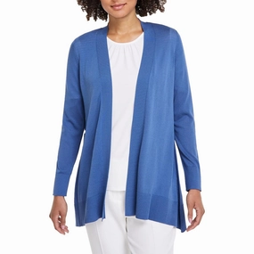 Petites Womens Knit Polyester Cardigan Sweater Warm Look Snug Knit