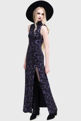 High-waisted evening piece Eerie Pythia Dress