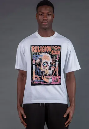 Easter Non Toxic Materials RELIGION ROCKING T-SHIRT WHITE