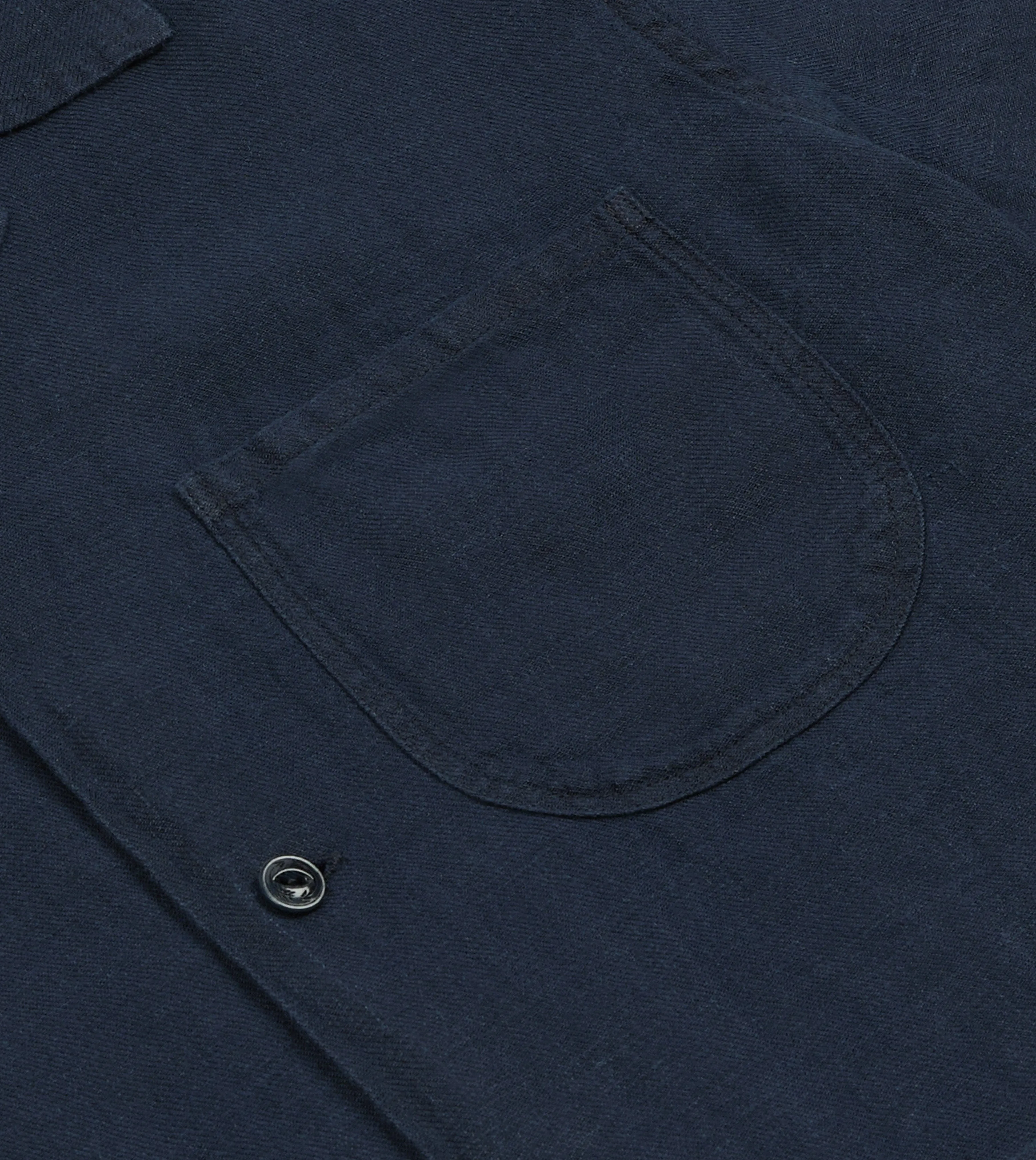 Youthful Appeal Fashion Statement Indigo Linen Short Sleeve Safari Shirt