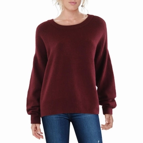Womens Knit Cut-Out Pullover Sweater Warm Look Fashion Knit