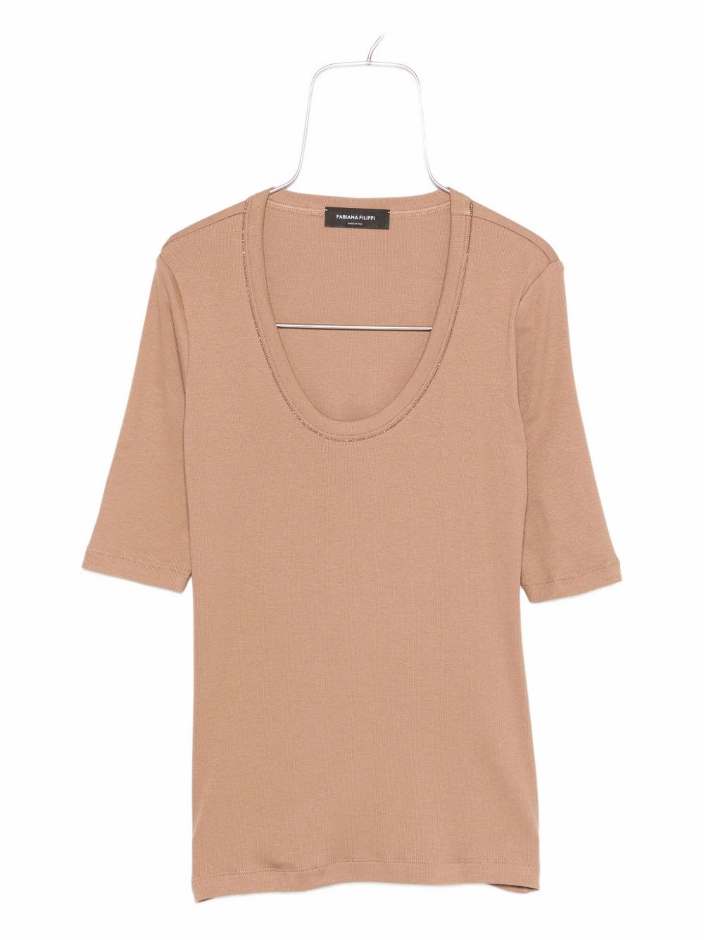 Machine Washable Design Fabiana Filippi Women's Sweaters Camel