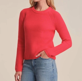 Fashion Layers Jane Pullover In Tomato