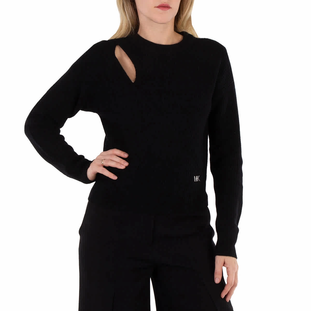 Fashion Forward Michael Kors Key Hole Cut- Out Sweater