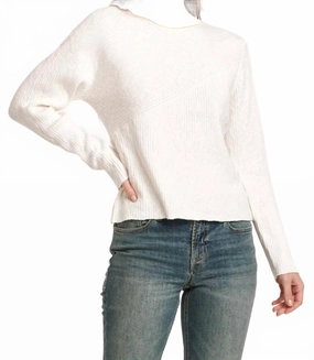 Cozy Layered Wear Giovanna Crew Neck Long Sleeve Top Ivory