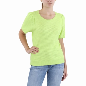 Layering Comfort Womens Crochet Knit Pullover Sweater