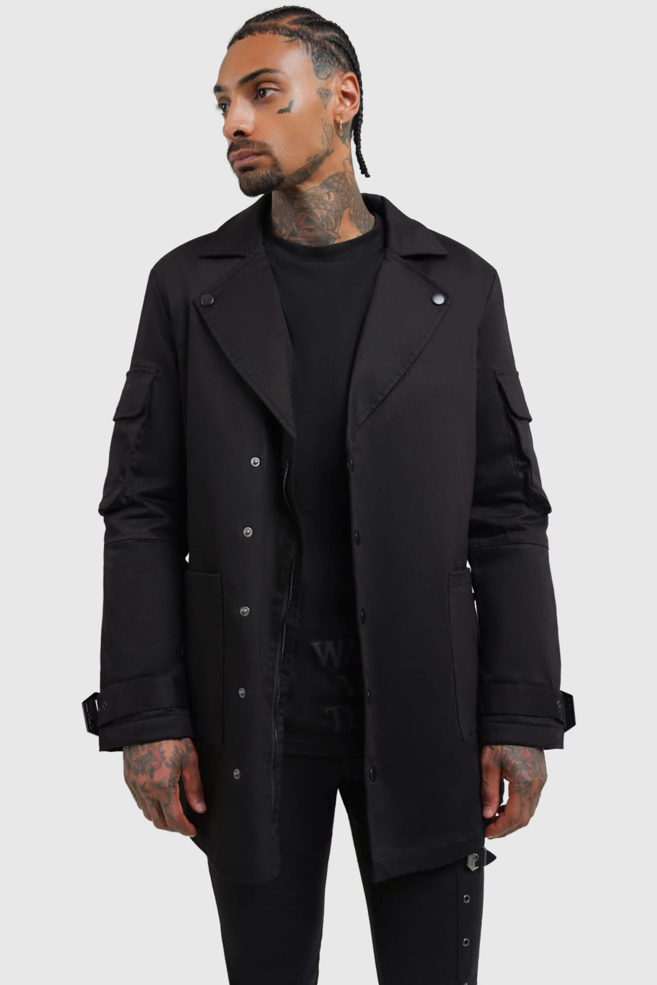 Lucid Travels Trench Coat Taped Seam Technology Noise Free Fabric