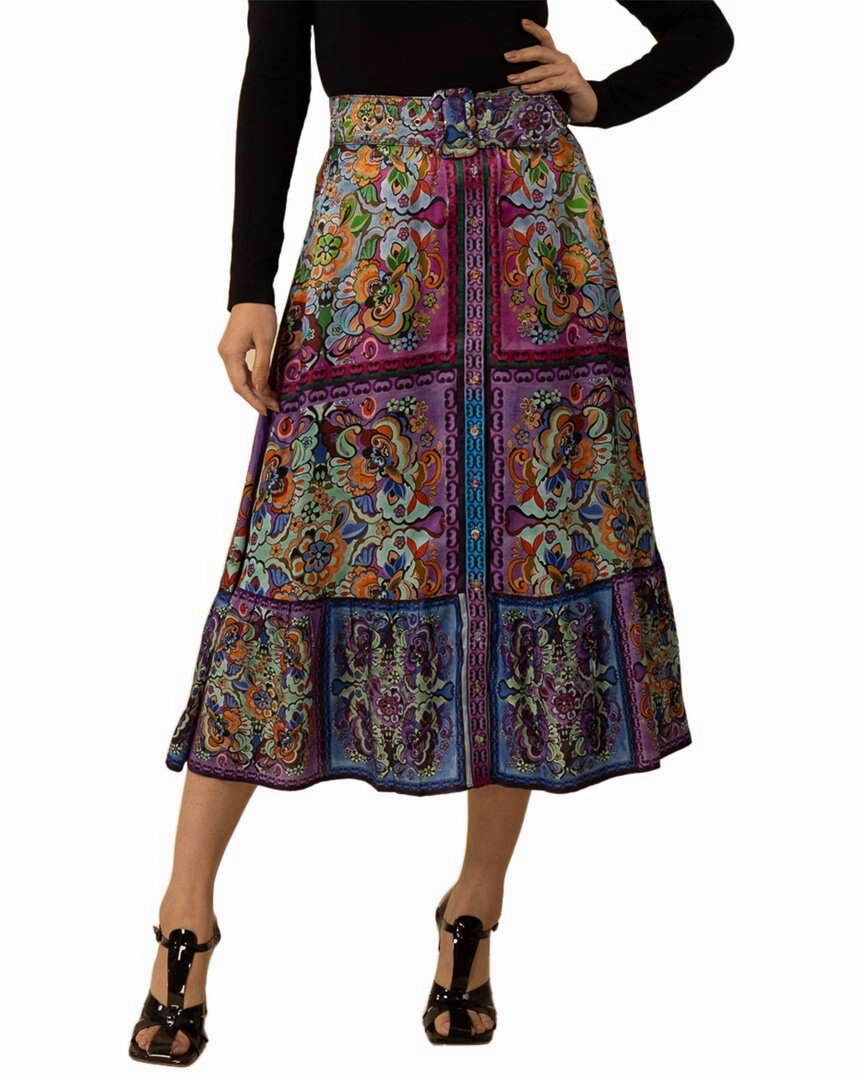 Travel Ease light feel Hale Bob Silk-Blend Skirt