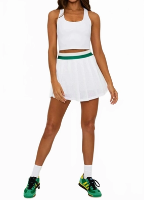 Irina Mini Skirt In White Plant Based Material
