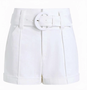 Denim Aldi Short In White cycling clothing swimming suit alternative