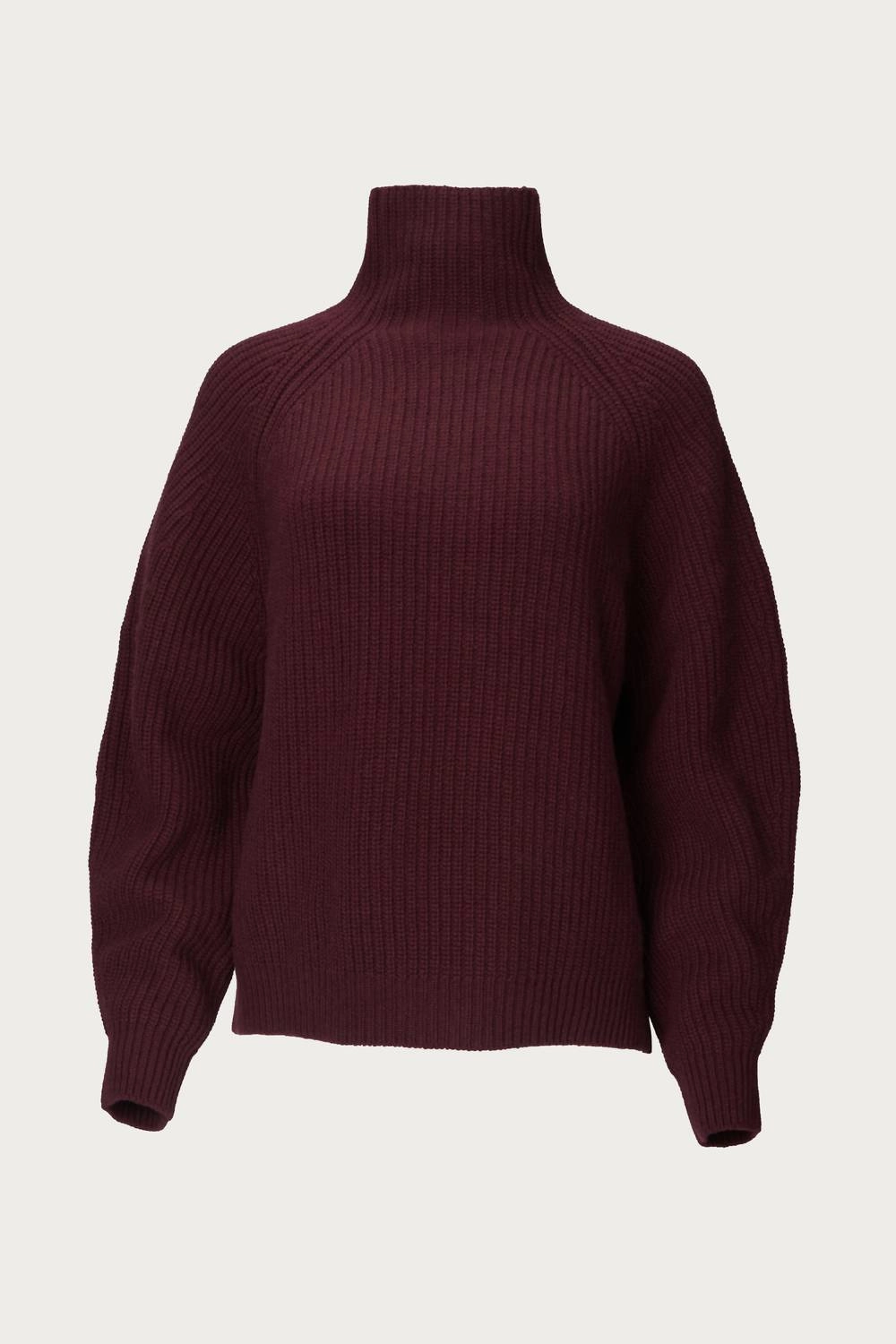 Snuggly Fit Fiona Sweater In Burgundy