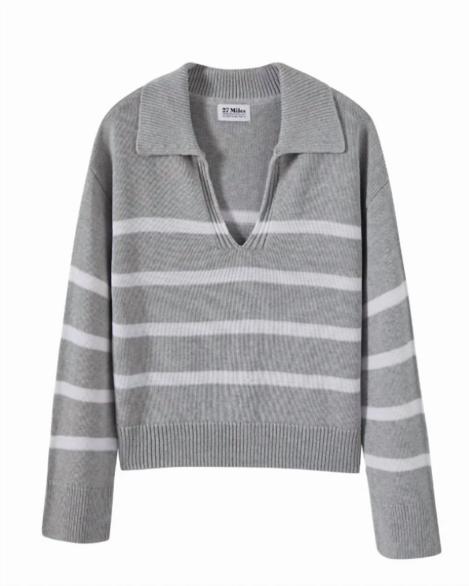 Apallo Sweater In Grey Chilly Weather Wear Warm Knit Design