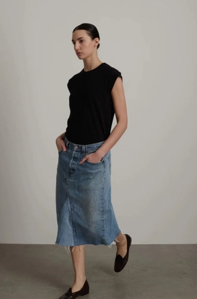 Vintage Indigo Insert Skirt - Timeless Classic UV Protection Calm Mood