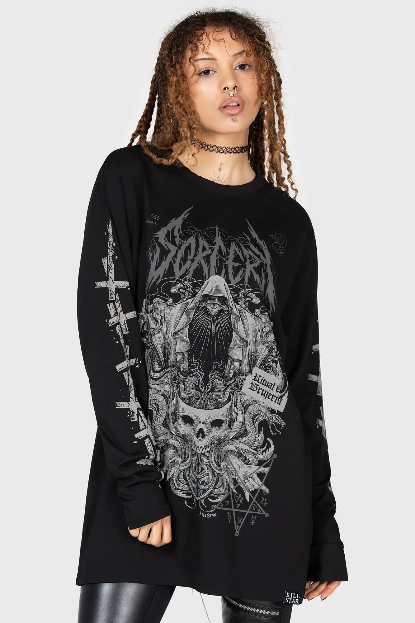 Night - Wear Chambray Sorcery Long Sleeve Top