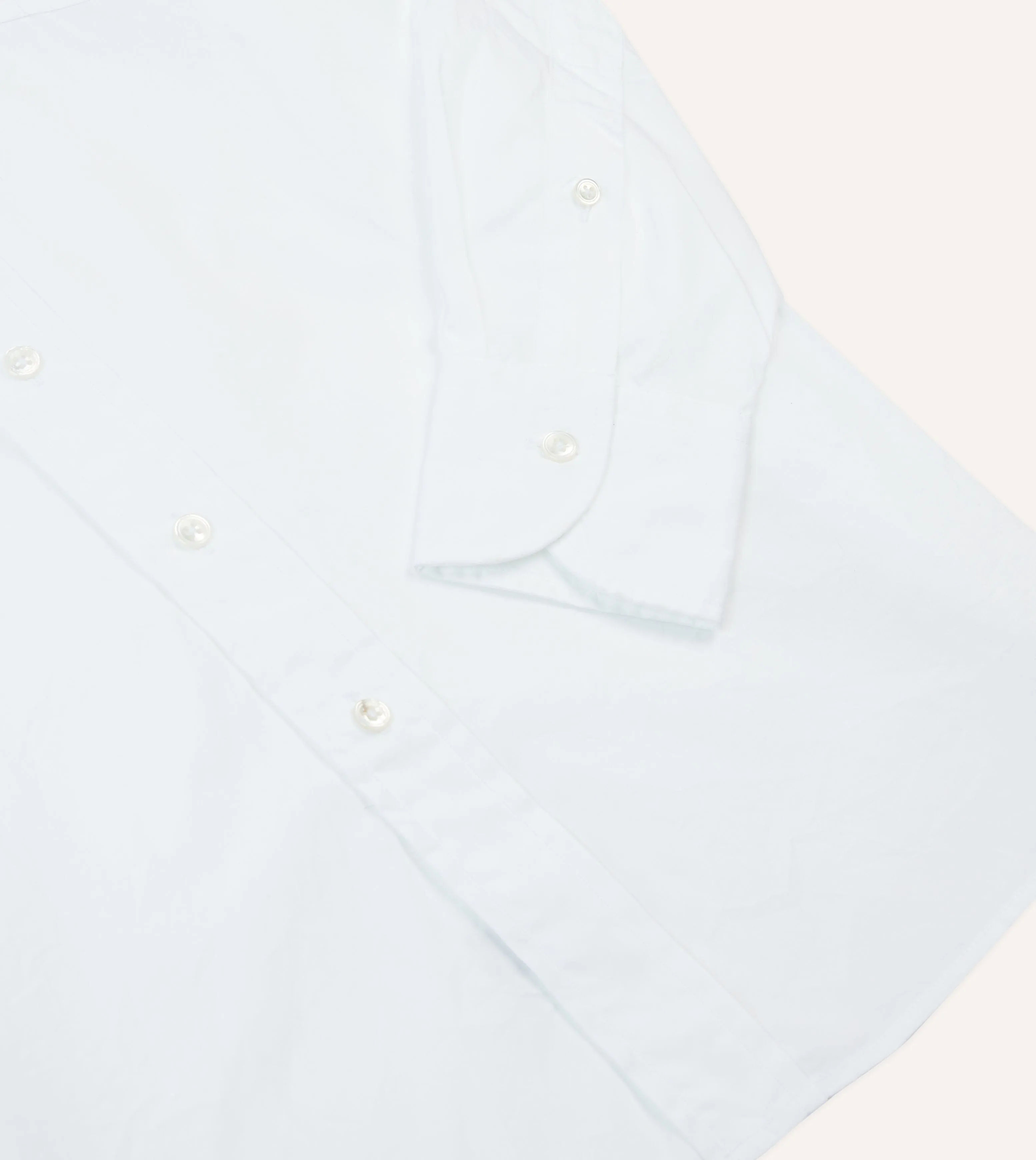 White Cotton Pocket Poplin Button-Down Shirt Multi Functional Pockets