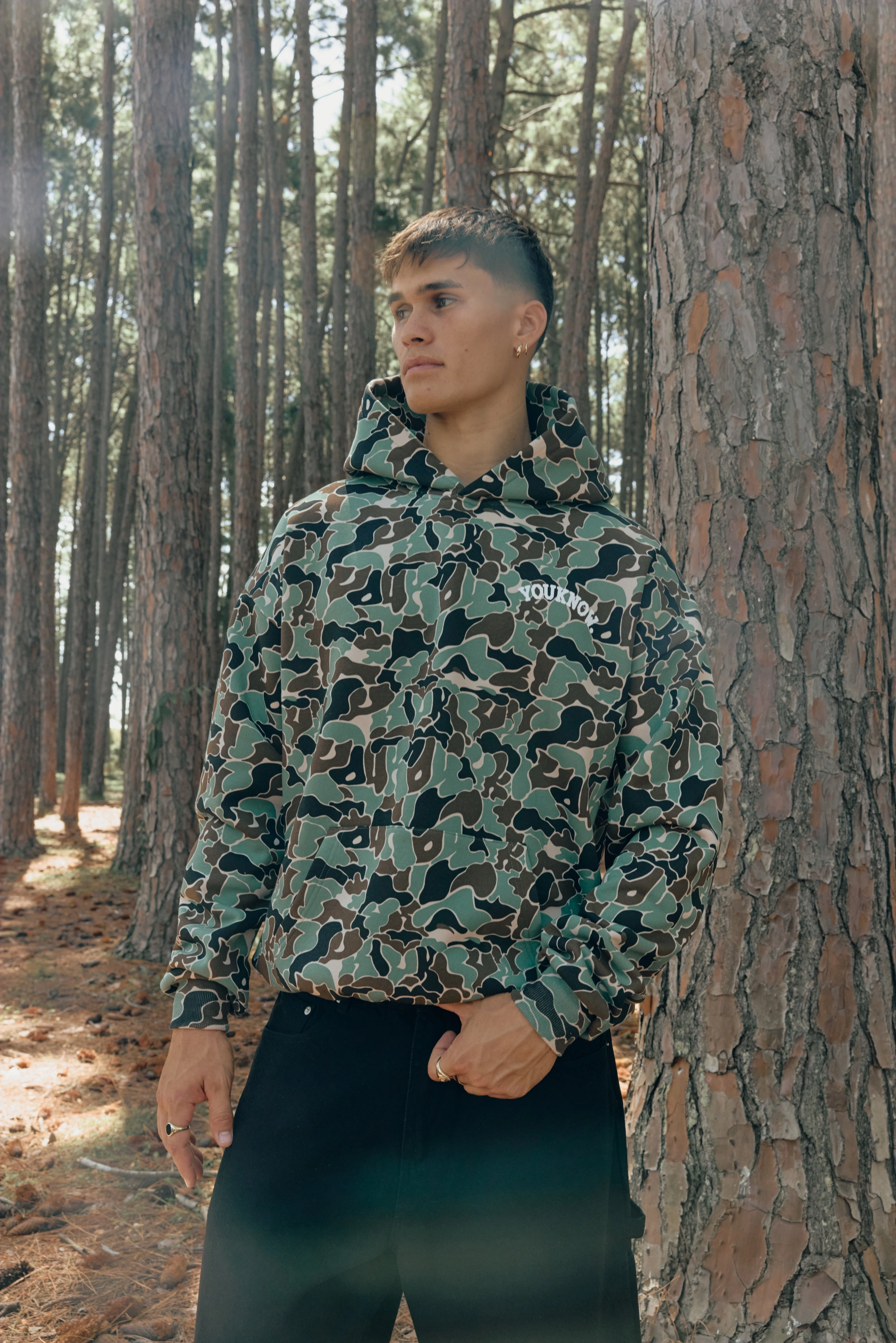 Urban Fashion CAMO HOODIE | Green