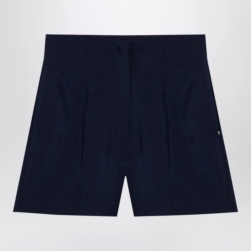 Comfortable Style Sports use Sportmax Women's blue Wool-Blend Shorts
