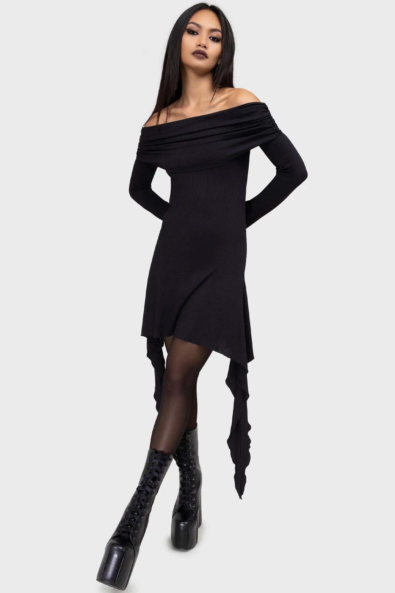 Floor-Length Quiet Sweet Nyctophilia Dress