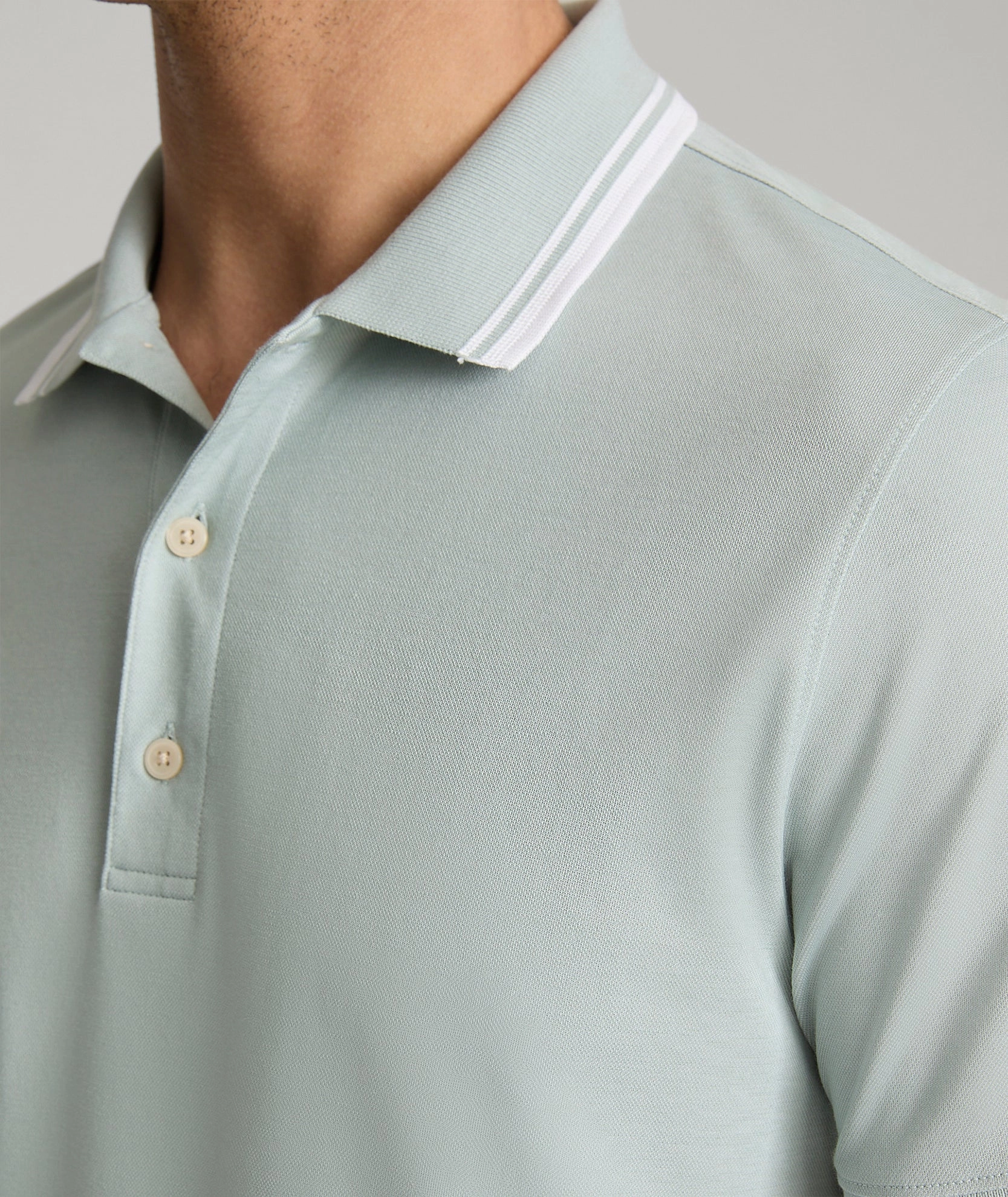 Smart Design Cozy Fit Tipped Performance Polo