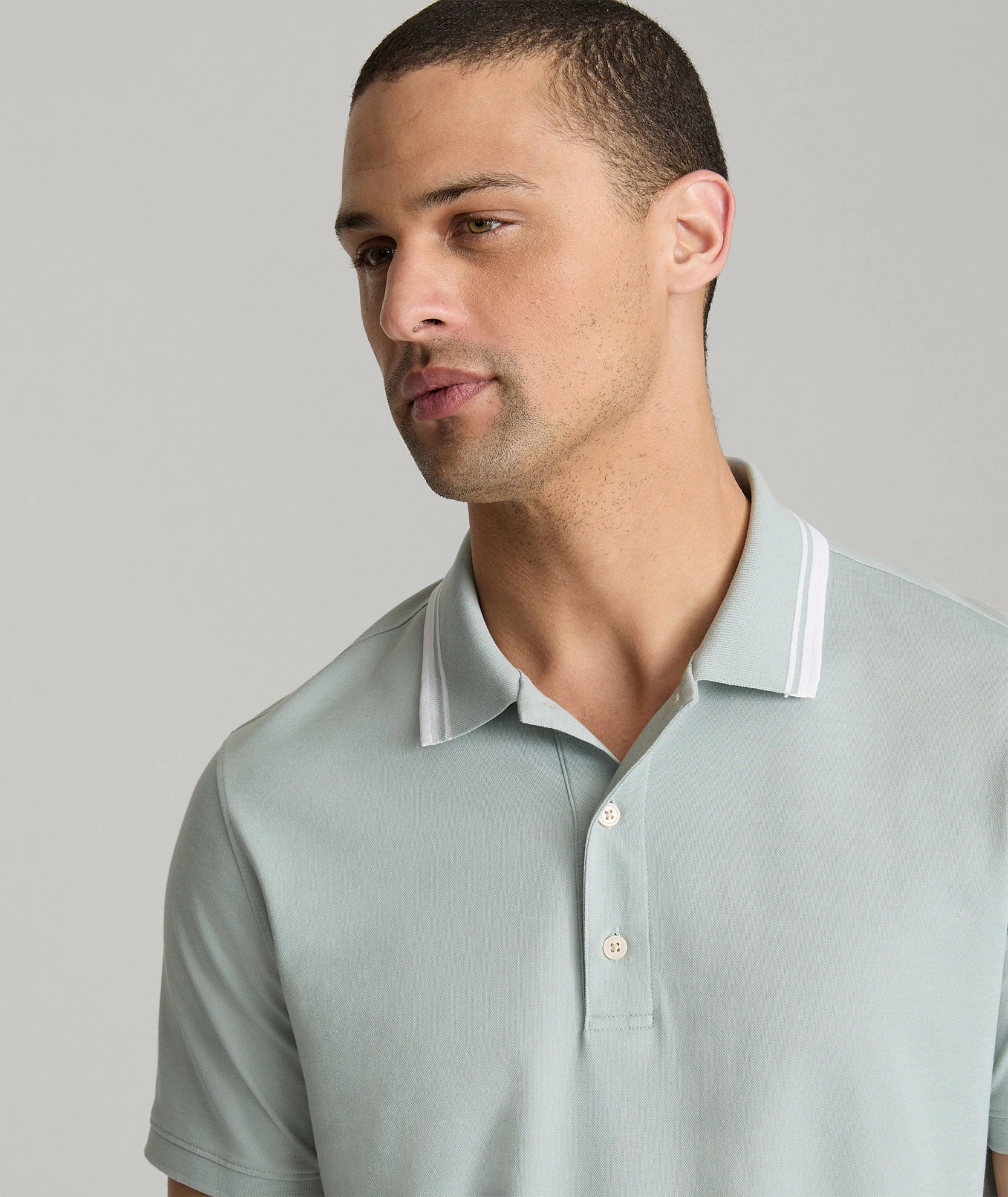 UVBlocking Fabric Tech Tipped Performance Polo