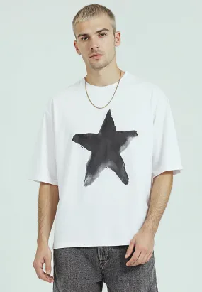 Timeless Fit Comfortable And Trendy STAR CROP T-SHIRT WHITE
