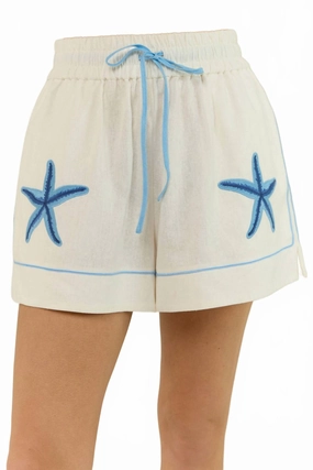 Starfish Shorts In White light feel