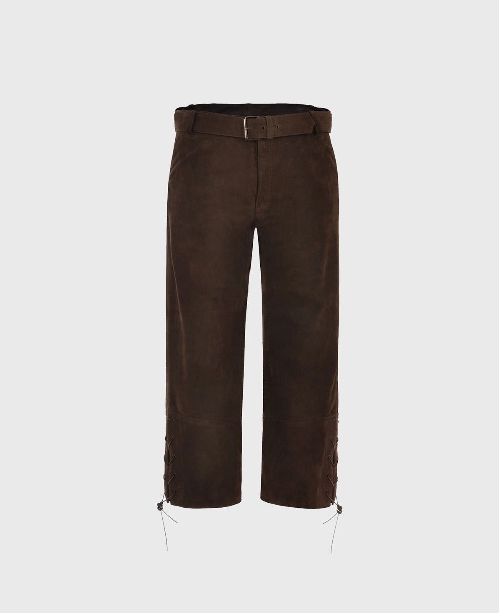 Quick Comfort Fit Nubuck Leather Lace-up Breeks