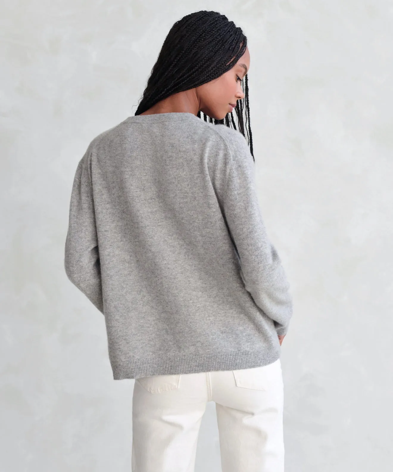 Flynn Cashmere Sweater Temperature Regulating Knit SeamFree Technology