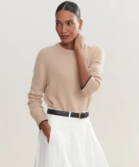 TemperatureRegulating Fabric FadeResistant Color Flynn Cashmere Crewneck