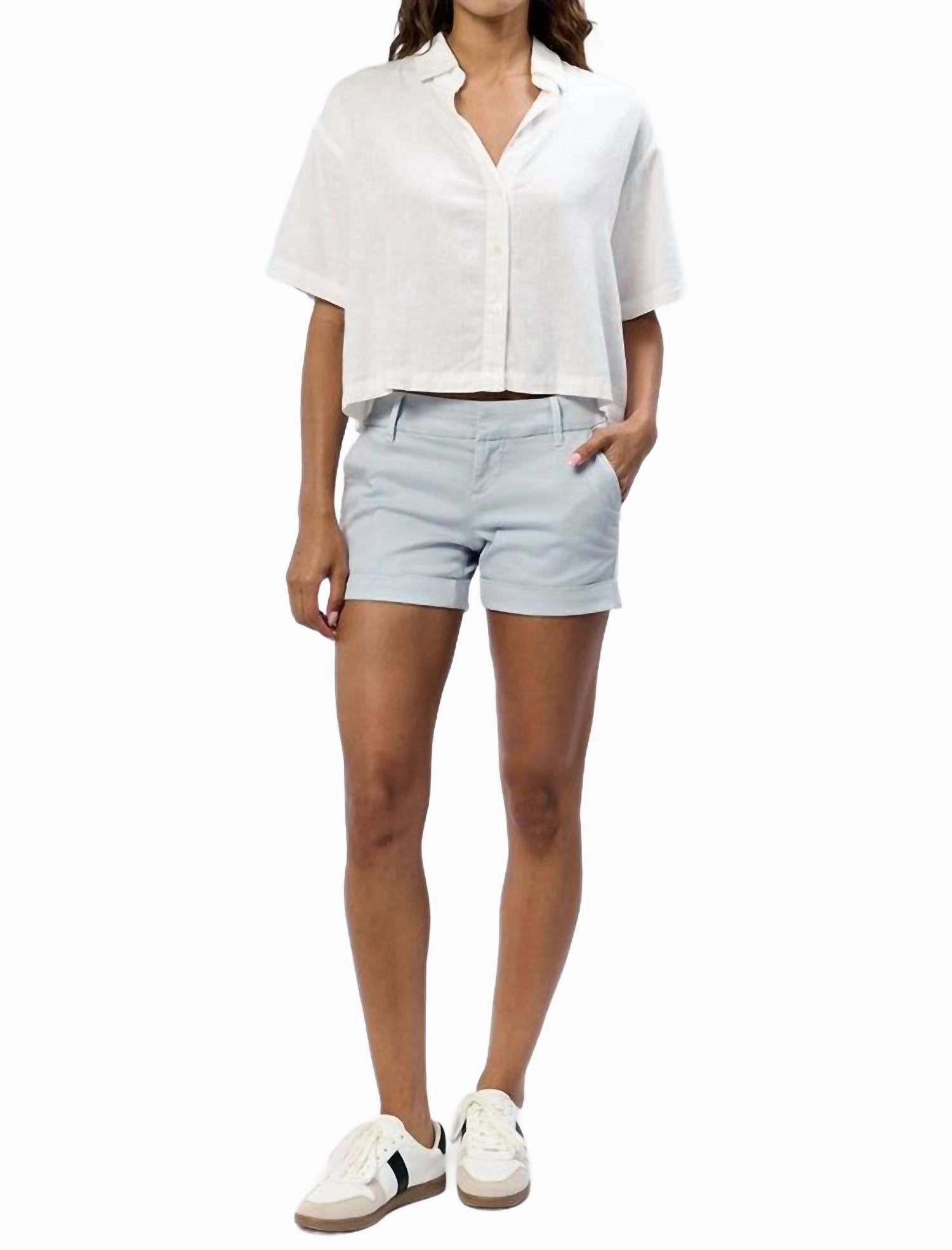 Classic Shorts Hampton Rolled Hem Short In Skyway