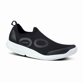 Zip Closure Comfort   insole Mens Oofos Oomg Sport in White/Black