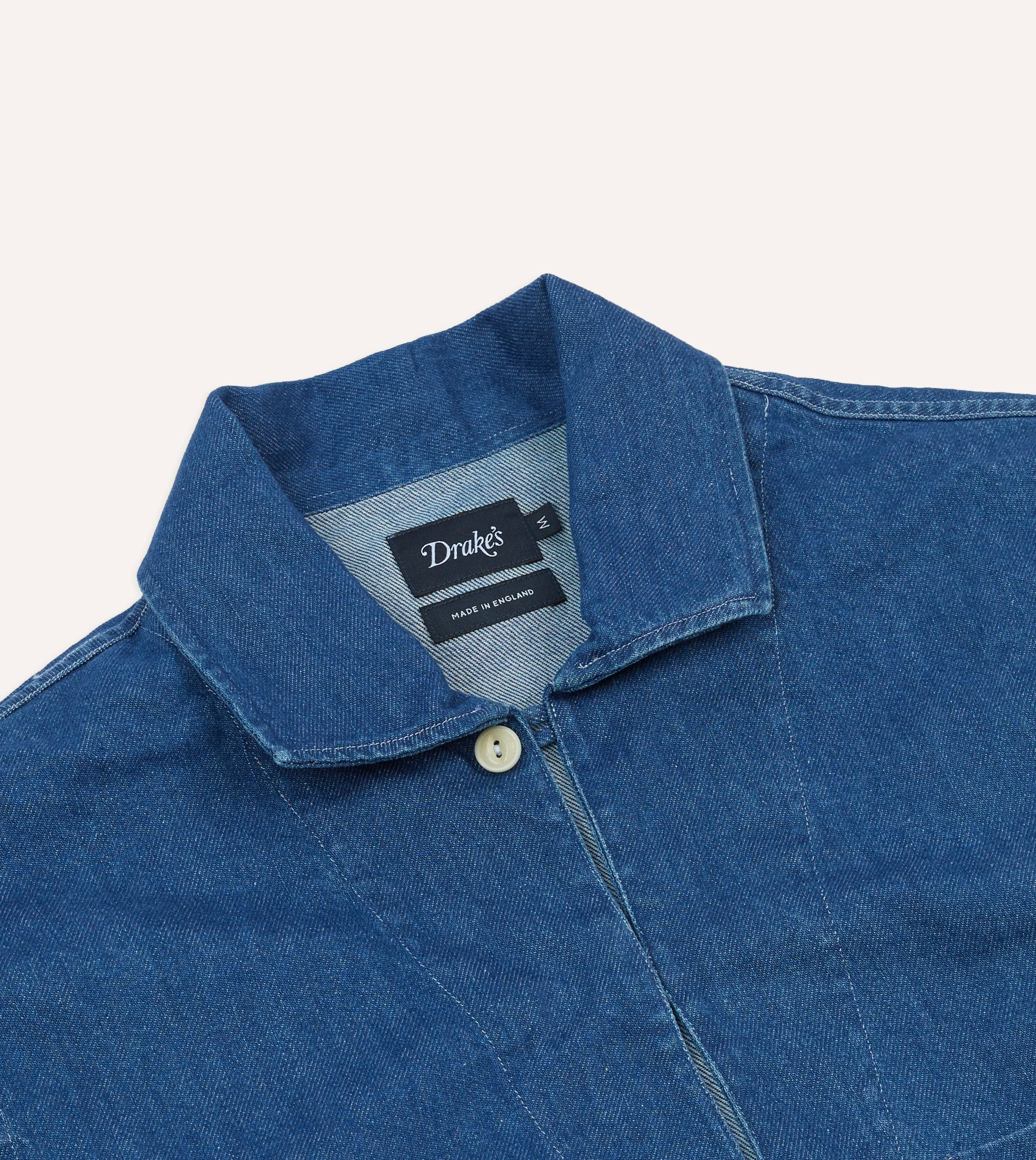 Lounge Comfort Stone Wash Denim Smock