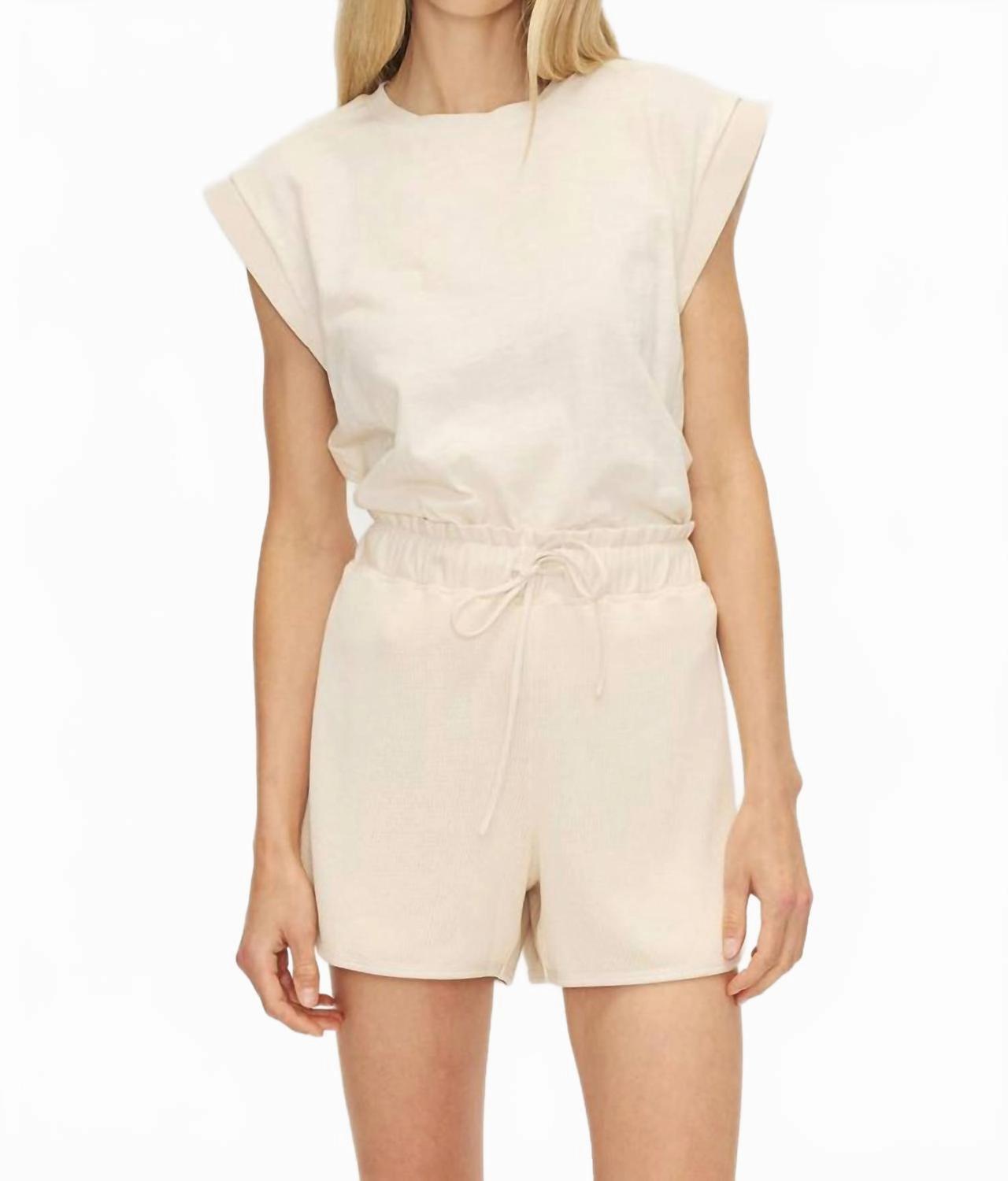 Aya Short In Cream Four Way Stretch