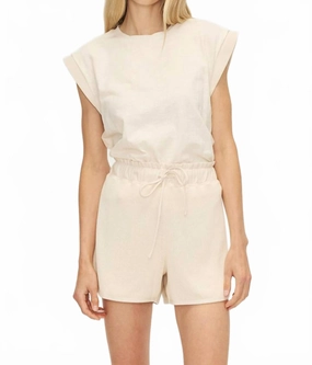 ZipperedSecurity Aya Short In Cream